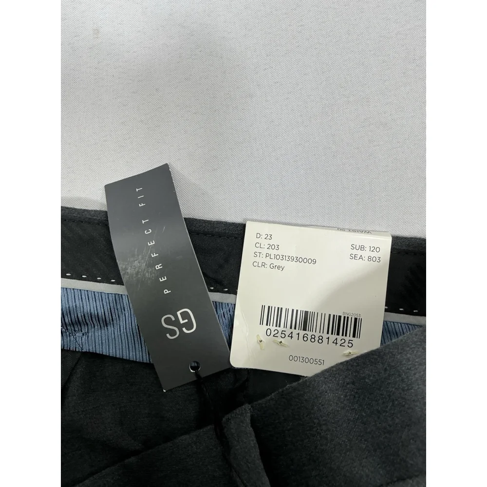 Mens NWT GS Perfect Fit Dress Pants 50x30 Brown Gray Cuff Expandable Waist
